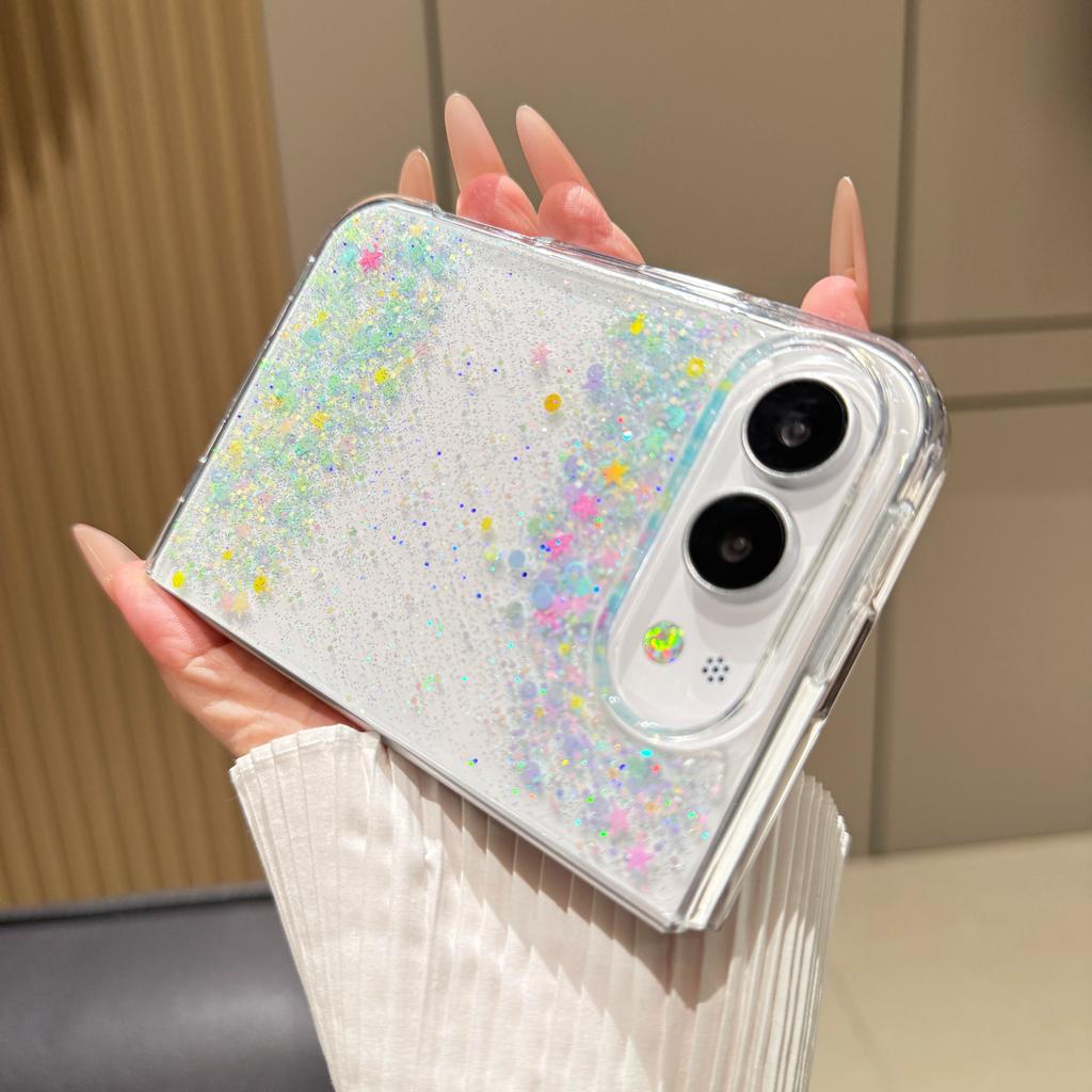For IPhone Ultra Luxury Love Heart Liquid Glitter TPU Phone Case for IPhone Ultra 18Fold Quicksand Clear Bumper Shockproof Cover
