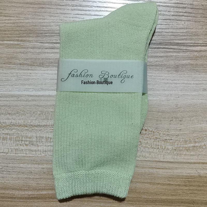 Women's 2025 Dopamine Dance Socks: Colorful, Scrunched Cotton Mid-Calf Socks for All Seasons