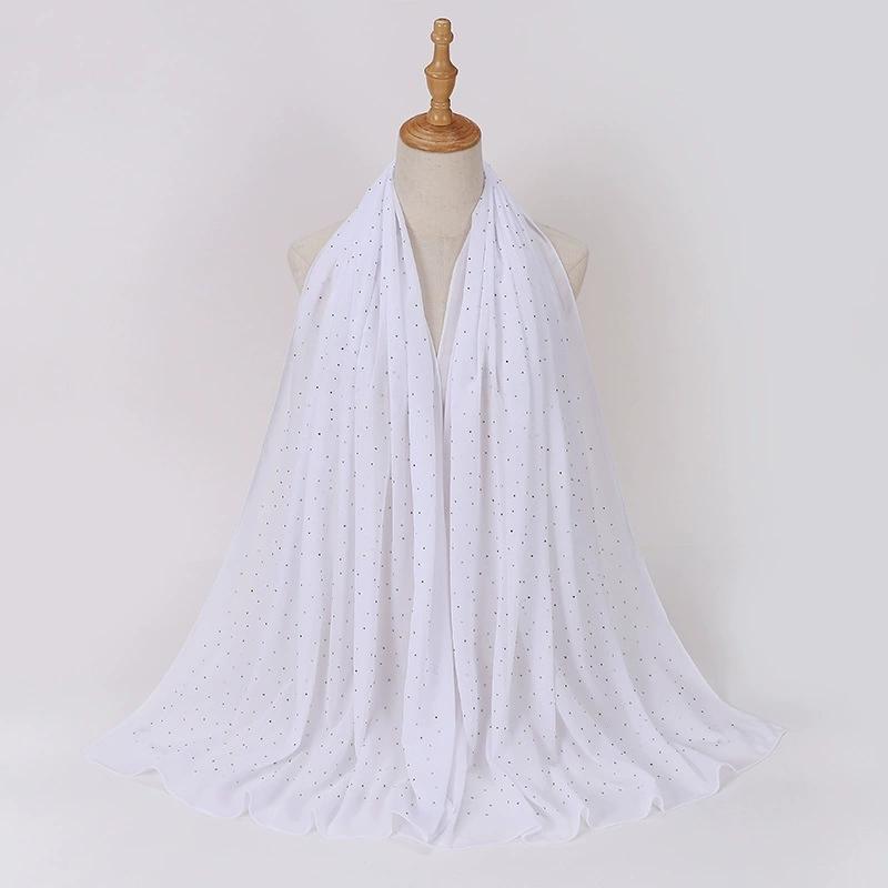 Malaysia Indonesian Stone Sequins Spring and Summer Long Wome Scarf Shawl Turban Head Wraps