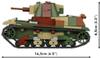 COBI-2661 7TP Light Tank, Polish Army Historical Collection, WWII, 1:28 Scale, Building Blocks, ABS Material, Ages 3+, Instructions Included