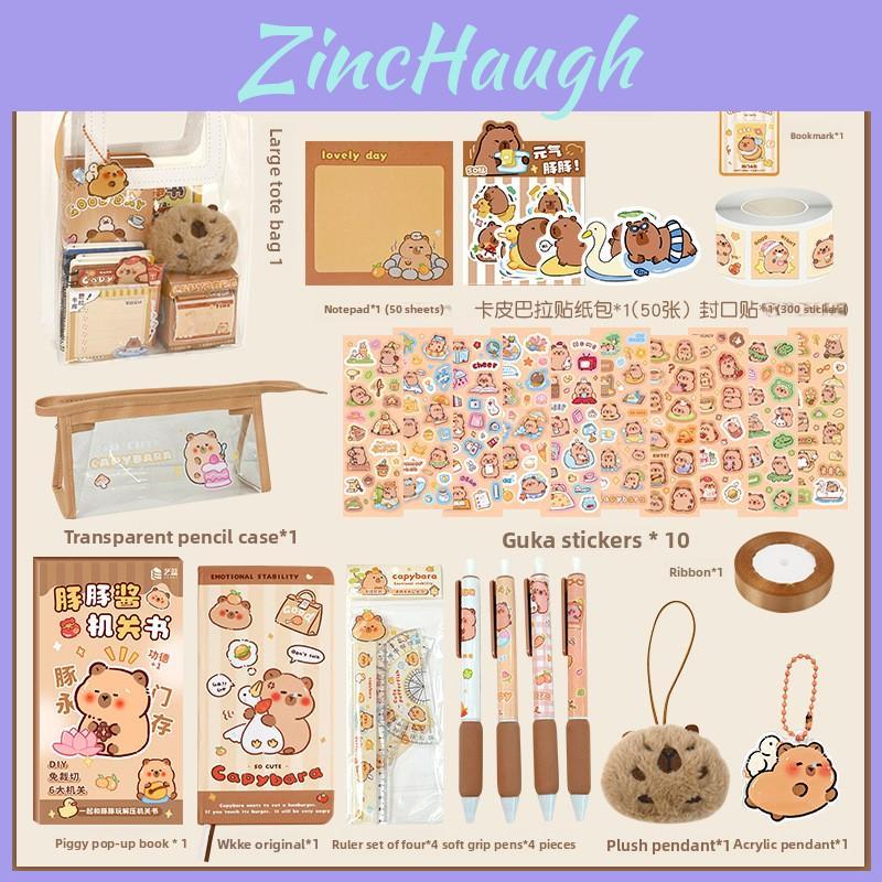 Butter Bear Capybara Back To School Student Stationery Set Gift For Kids Educational Supplies