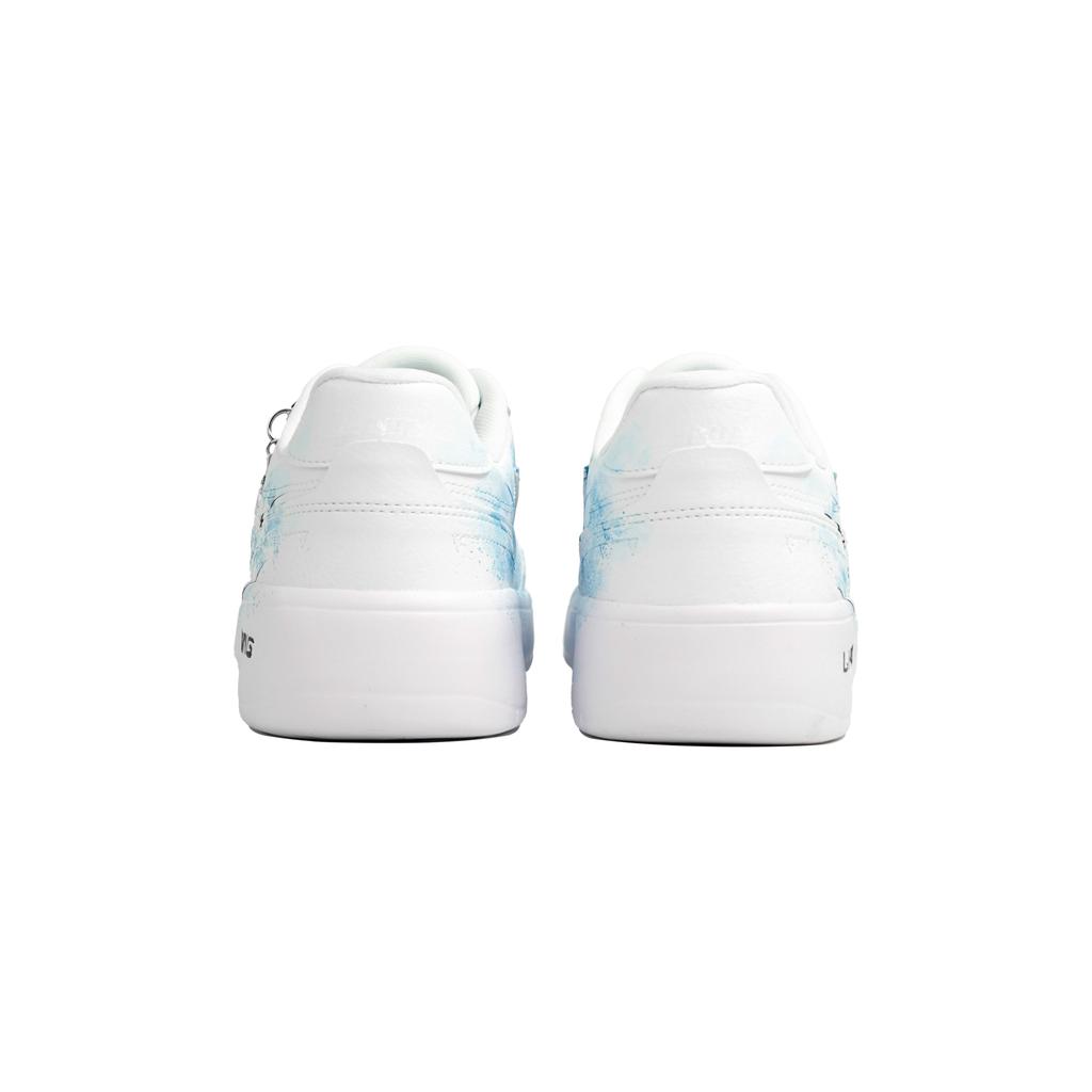 Li Ning Sycee Wan Hua Nong, Galaxy Blue Island, Shopping Bag Abrasion Resistant Lightweight Low top Skateboard Shoes AGCT339-6(Team113-S-BOX)