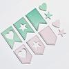 Star Heart Tag Banner Metal Cutting Dies DIY Scrapbook Emboss Paper Card Stencil