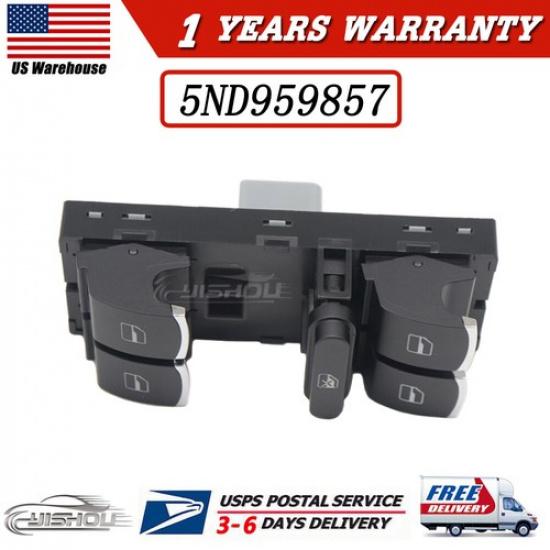 For VW Tiguan Golf Jetta CC Passat Front Left Power Window Master Control Switch