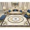 European Luxury Golden Rugs for Living Room Home Marble Bedroom Decor Large Size Carpet Coffee Table Non-slip Mat