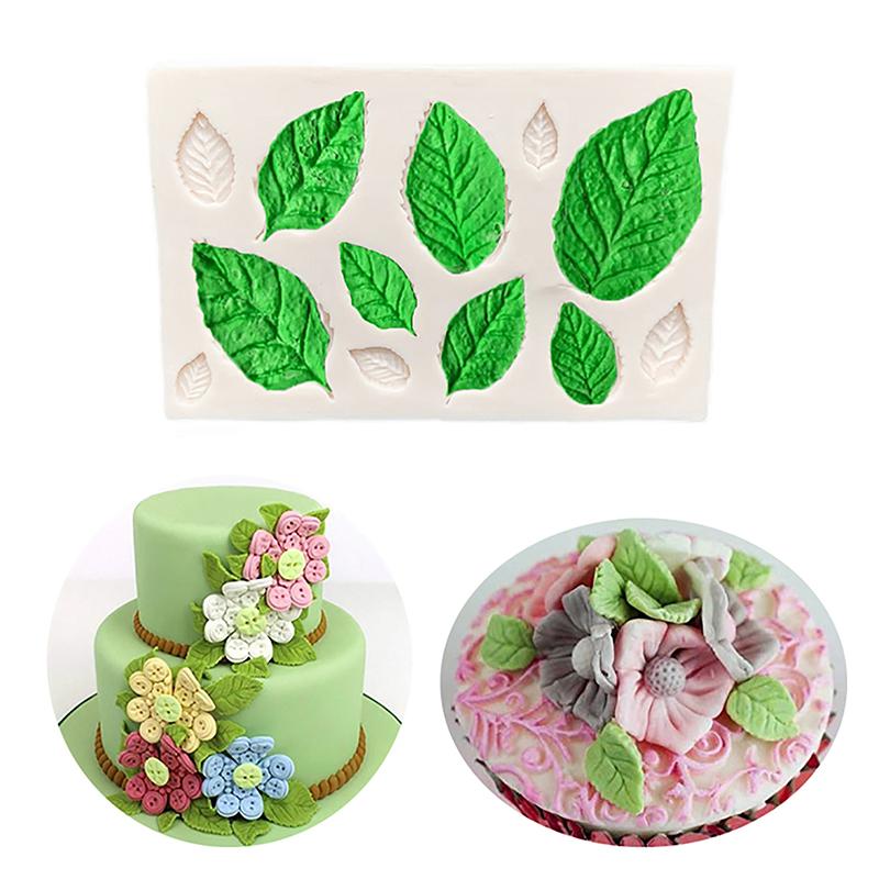 1Pc Leaves Cake Mould Palm Turtle Leaf Silicone Mold Cake Sugarcraft Chocolate Mold Baking Cake Decoration Kitchen Tools