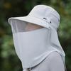 1Pcs Unisex Sun Hat with Face Neck Cover Summer 360° Full Protection UV Resistant Mosquito Net Hat for Gardening Hiking Fishing