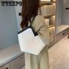 Elegant Texture Retro Handbag Color-blocking Large-capacity Tote Bag Women's Versatile One-shoulder Underarm Bag