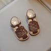 New Summer Closed-toe Sandals for Girls, Soft Comfy Anti-slip Kids Beach Shoes