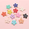 20pcs 17x14mm Flower Charms Pendant Enamel Alloy Small Cute Flower Charms DIY Jewelry Accessories Findings for Necklace Earrings