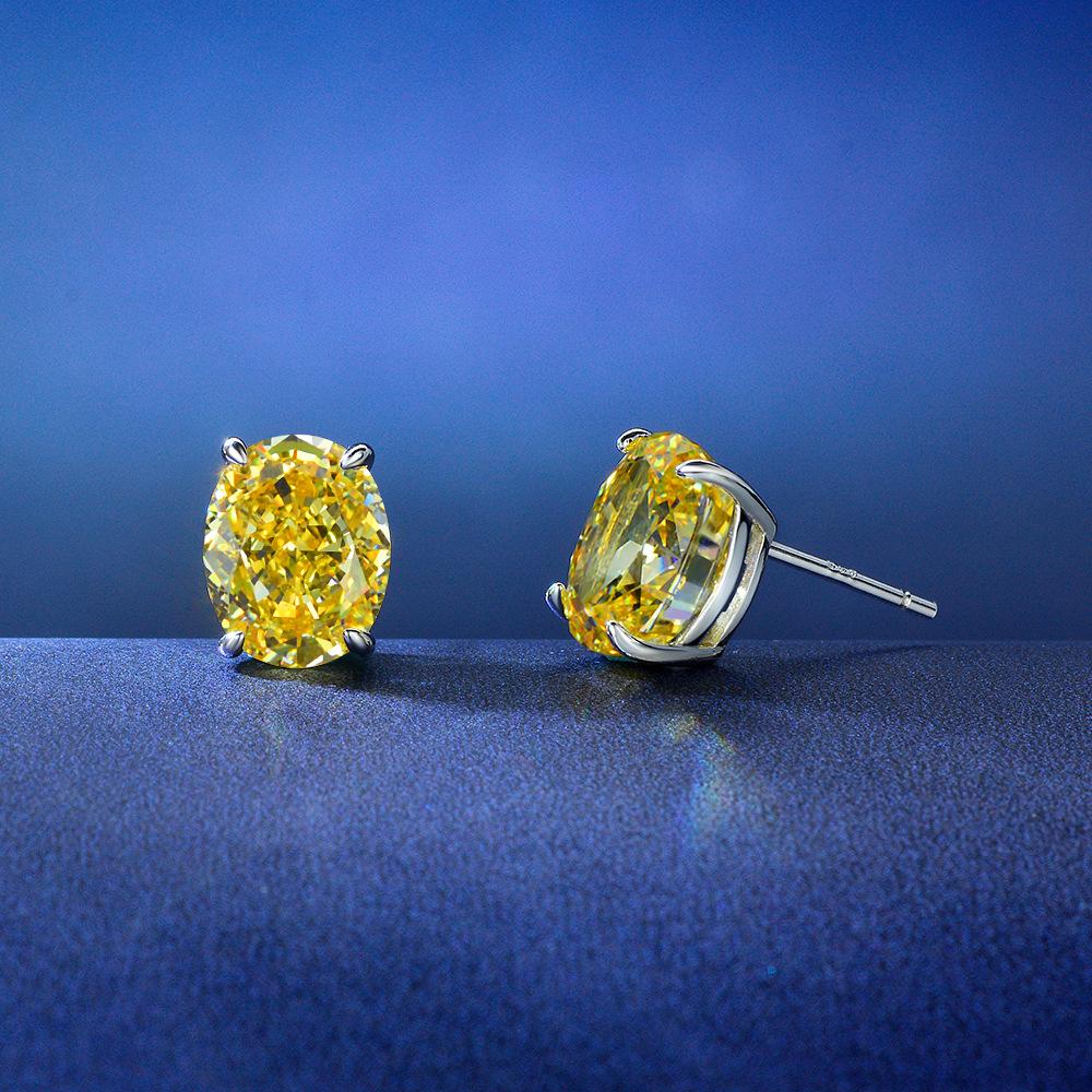 Tancise 925 ασημένια σκουλαρίκια ζιργκόν Σκουλαρίκια σταγόνας για γυναίκες Δώρα γάμου