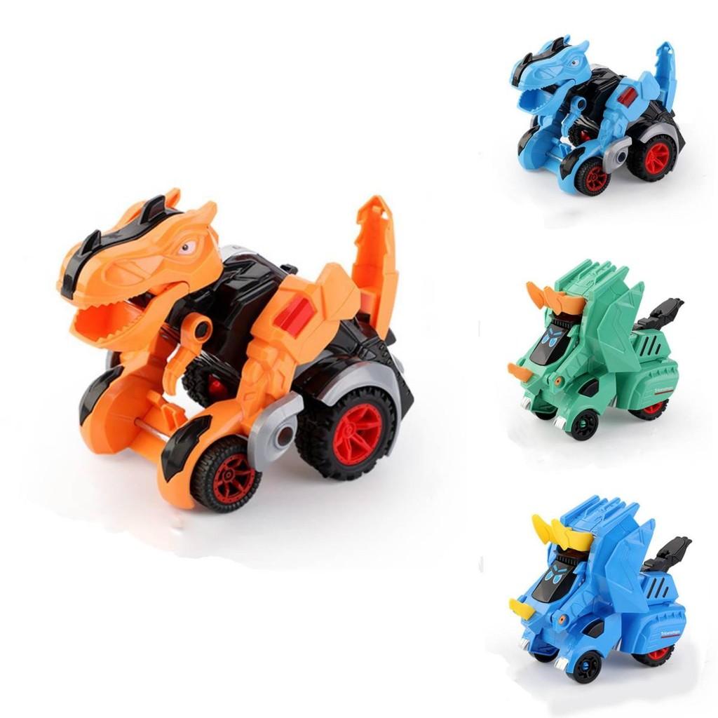 Incredible Inertia Impact Transforming Dinosaur Car Toy For Kids Boys With Colorful Designs