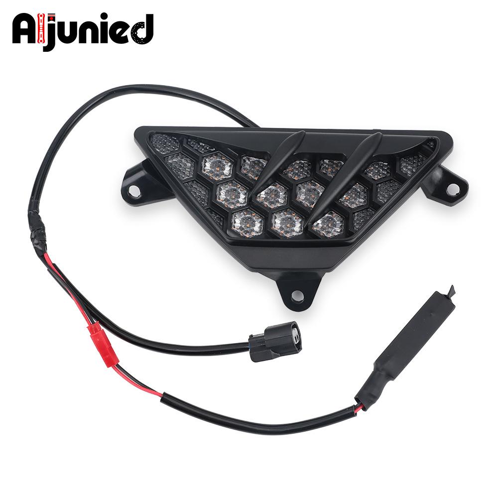 Kawasaki Ninja 650 ZX4R ZX25R LED Turn Signal Rearview Mirrors with Honeycomb Design