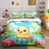 "Whimsical Ducky Paradise." Bedding Sets Duvet Covers Pillowcases(1* Duvet Cover 2* Pillowcases Without Duvet Insert)