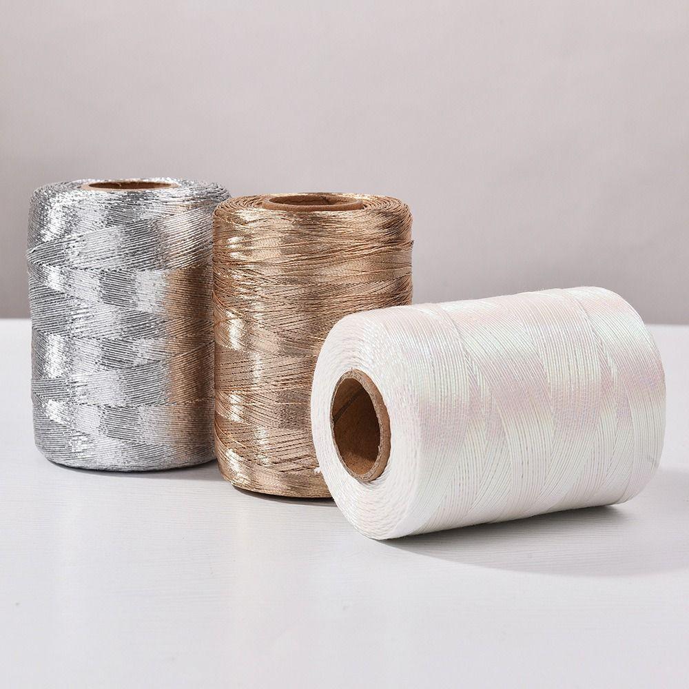 Colourful Metallic Thread Sparkling Hand Knitted Yarn Weaving Flash Core Yarn  Sewing Supplies