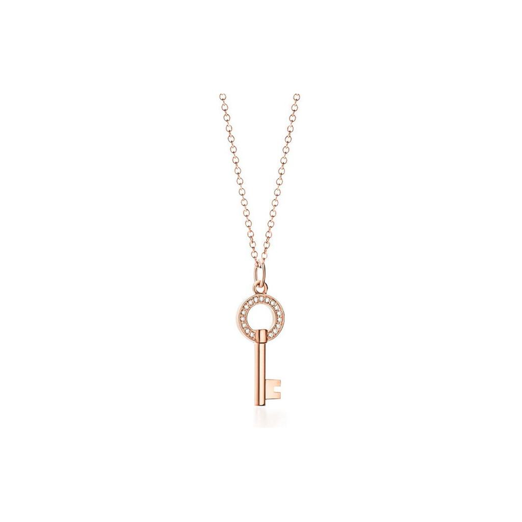 TIFFANY & CO . Schlüssel Japanisch Und Koreanisch Süßer Stil Halsketten Damen Roségold GRP10435