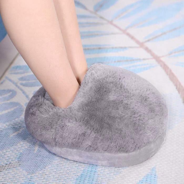 Chauffe-pieds - CELLUSTOP - Chauffe-pieds électrique USB - 360° enveloppant - Fourrure lapin - Chauffage efficace