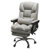 Ergonomic Reclining Leather Office Chair for Long Sitting Comfort.
