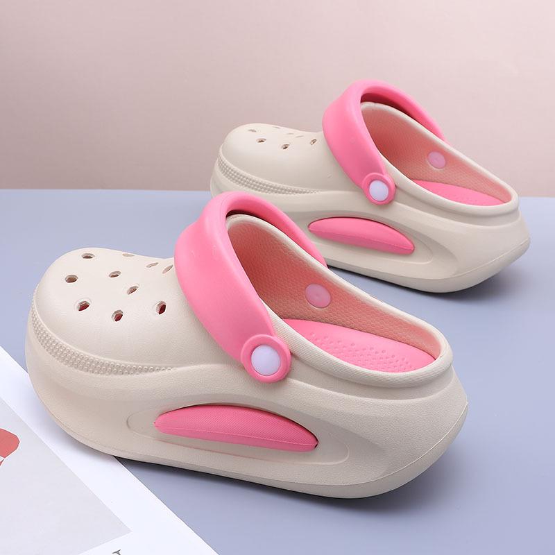Women's Thick-Soled Height-Enhancing Sandals: Non-Slip Beach Slippers for Outdoor Sports
