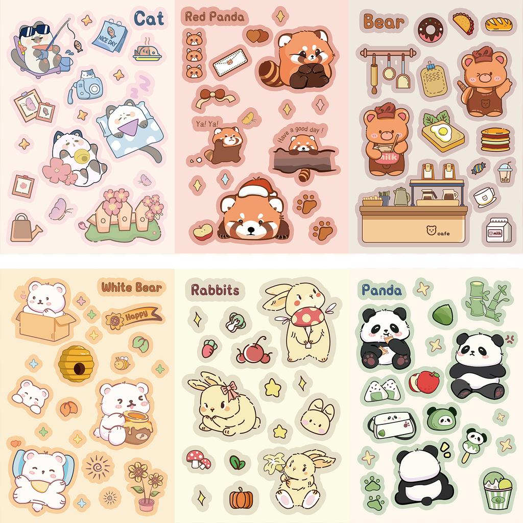 8 Cute and Fun Dream Stickers Can Be Waterproof Diary Hand Account Stickers Gu Card Stickers DIY Decorative Stickers Ins Stickers