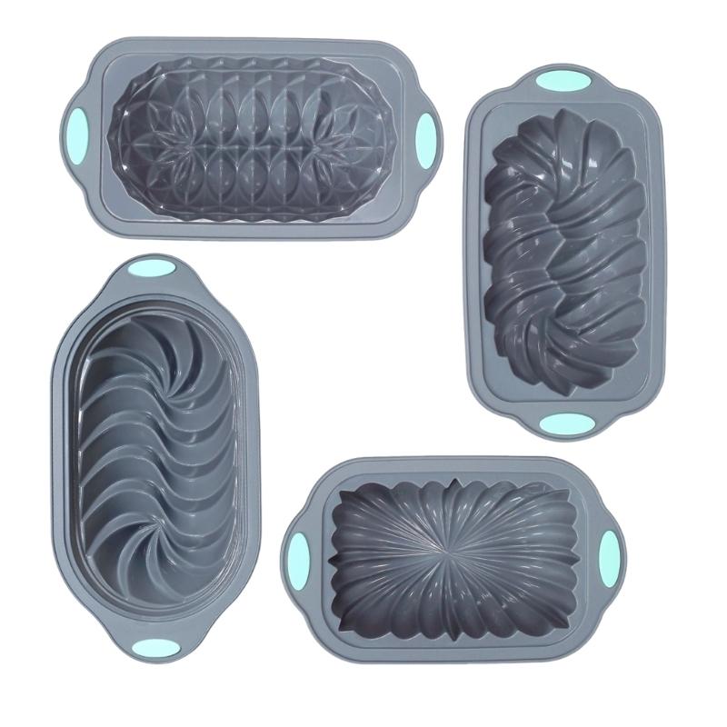 Pack of 4 Multifuntional Cake Baking Molds Baking Pans Stainless Steel Toast Plate Baking Molds Cake Pans for Baking 1