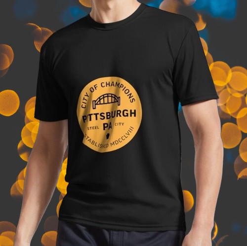 Pittsburgh Logo Active T-Shirt Unisex Size S-5XL