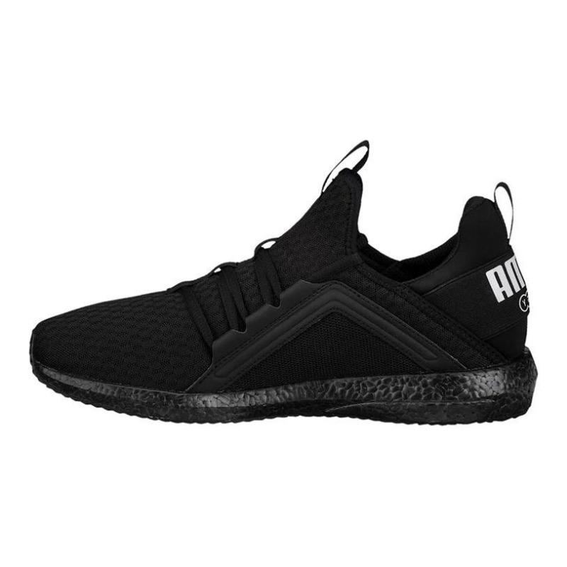 PUMA Mega Textile Synthetikleder Retro Vielseitig Niedrig geschnitten Lifestyle Sneaker Herren Schwarz 190368-06 44