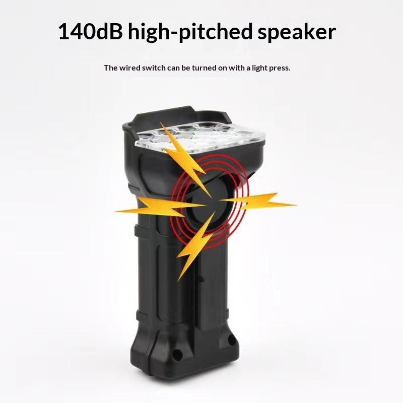 Bike Light With 140 Db Horntype-C Rechargeable Mountain Bike Deadlight 12 Led Bicycle Safety Light For Night Riding