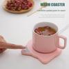 55-Degree Electric Cup Warmer: Automatic Heating Coaster for Coffee, Milk, and Tea with Timed Insulation.