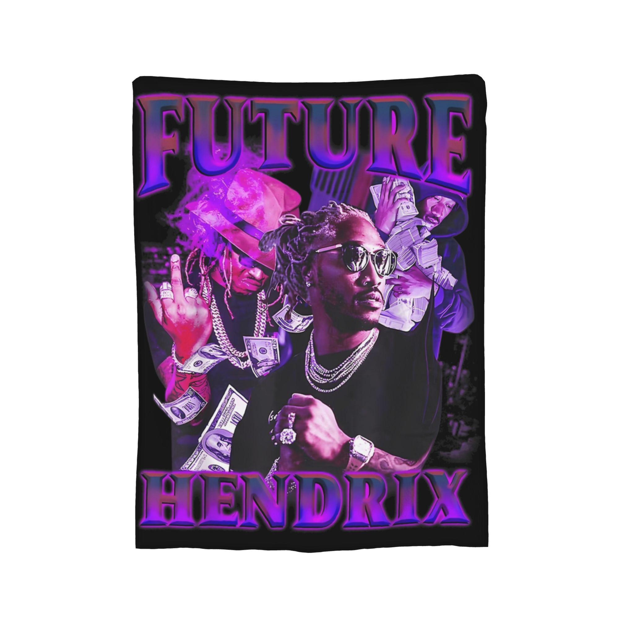 

Future Hendrixs Vintage Rapper Legend 80S Blankets Coral Fleece Plush Summer Warm Throw Blanket for Sofa Office Plush Thin Quilt 75x90cm