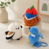 5 Stili Carini Mini Uccelli da Gabbia Peluche in Piedi Giocattoli Morbidi Adorabili Pappagallo Carino Piccione Giocattoli Divertenti Giocattolo/Ciondolo Per Bambini