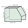 Forklift Cover Dust Rain Wind Proof Transparent EVA Protective Enclosure All Weather Forklift Sunshade