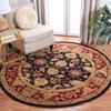 Retro Floral American Round Carpet Universal Anti Slip and Comfortable Carpet for Bedrooms and Living Rooms