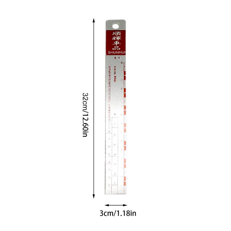 Mixing Tool Standard Car Paint Ruler Suitable for Cars Paint Ruler Ruler Paint Tool Black/R-ed Rulers Drop shipping