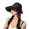 Vinyl hat women's love bow sun hat summer sun hat