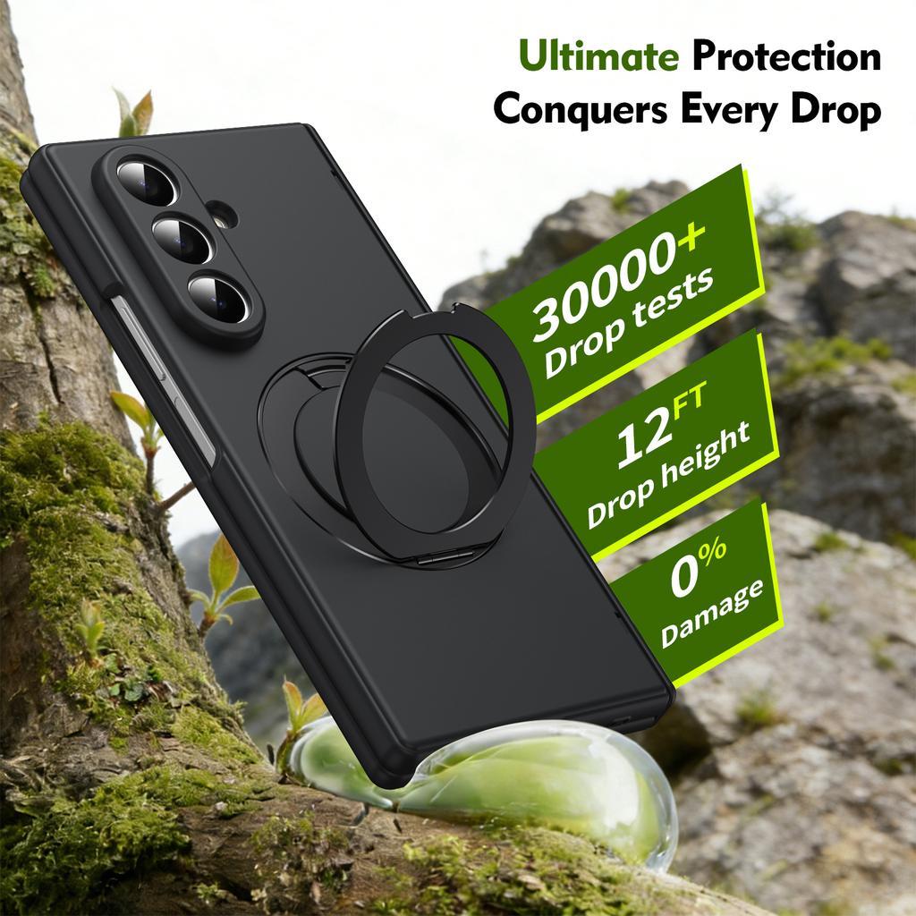 Full Coverage Phone Case for Samsung Galaxy Z Fold 8 Ultra Fold8 5G Fold7 Fold6 Fold5 Fold 7 5 6 Tempered Glass Film Stand