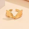 Sweet Rabbit Ear Adjustable Stainless Steel Ring - Fairy Style