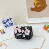 Korean Style Pearl Handbag for Kids Cute Bow Princess Messenger Bag Parent-Child Mini Shoulder Bag