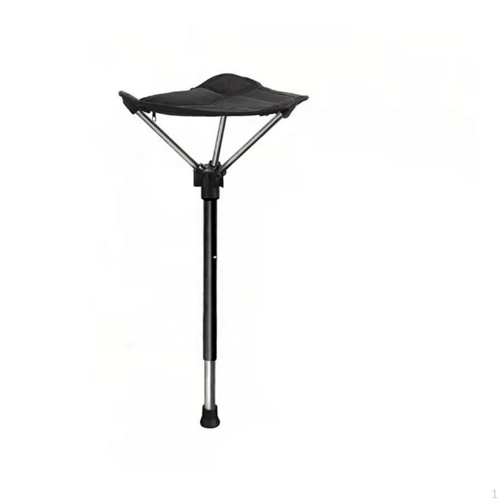 

Кемпинговый складной стул Складной Регулируемый по высоте Выдвижной для сада Путешествий Пеших прогулок Газона чёрный