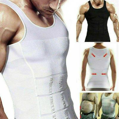 Belly Contracting Body Shaper Vest Men Thin Tummy Control Underwear Slimming Shapewear  Man