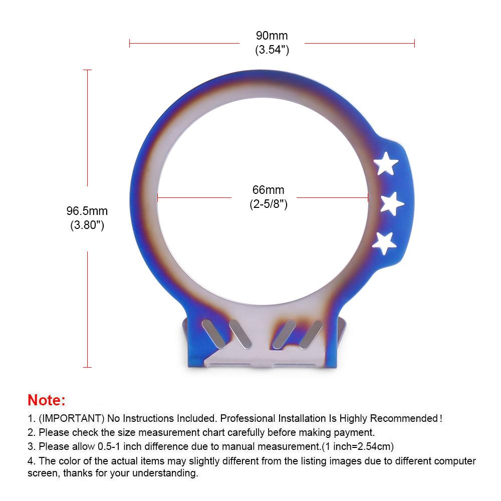 Single Car Gauge Holder Gauge Meter 66mm Mount Kit Bracket Pod 2.5" Neo Chrome Car Dashboard Holdering Bracket For Auto Meter