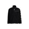 adidas Neo Logo Casual Stand Collar Windproof Sports Jacket Black Unisex HG9030
