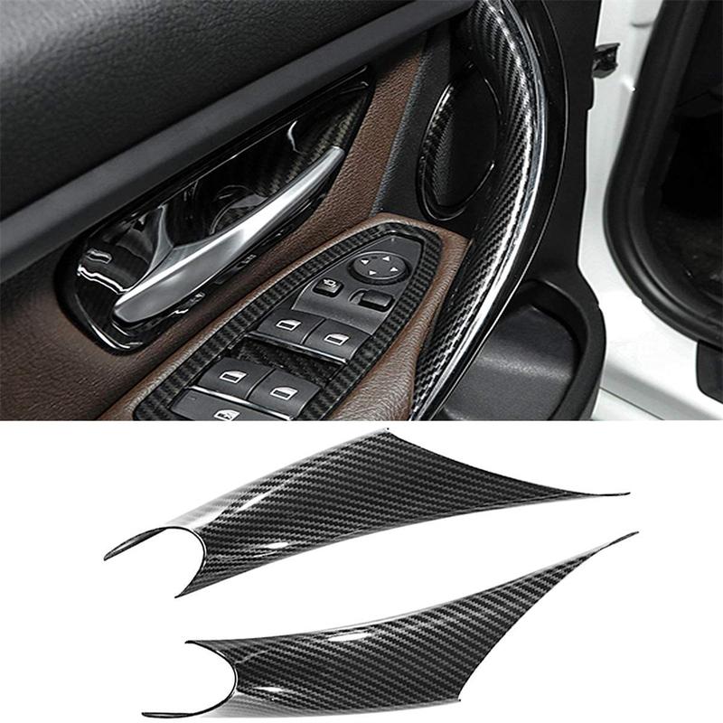 2PCS Door Handle Covers High Quality For BMW 3 4 Series F30 F31 F32 F36 Driver Passenger Side Door Pull Handle Trim
