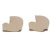 1 Pair Heel Cup Skin Color Elastic Shock Absorbing Plush Cloth Silicone Heel Protector