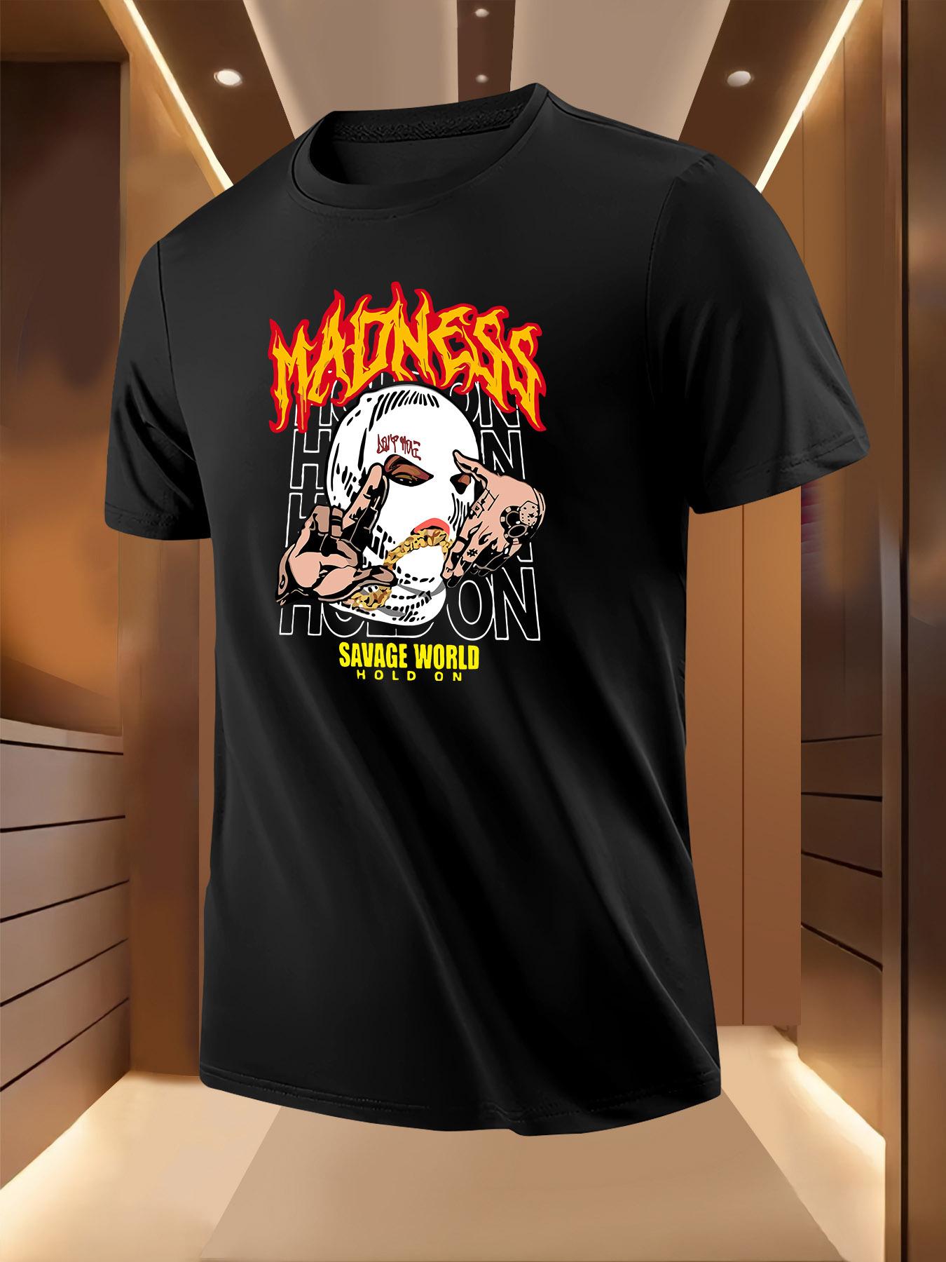 Graphic Tshirt -  Madness  Skull Mask Design L