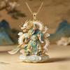 Enamel Nine-Tailed Fox Necklace for Women - Light Luxury Clavicle Chain, Niche Retro Jewelry Design