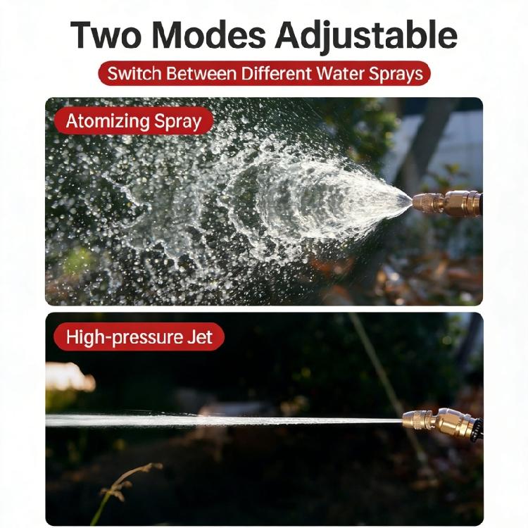 Ergonomic Brass Sprayed Nozzle With Adjustable Flows For Comfortable Gardening And Farming Horticulture Applications