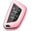 Compatible with Cadillac Key Fob Cover for Cadillac Escalade CT4 V CT5 V Lyriq Optiq Vistiq -2026 Car Key Case Black Accessories