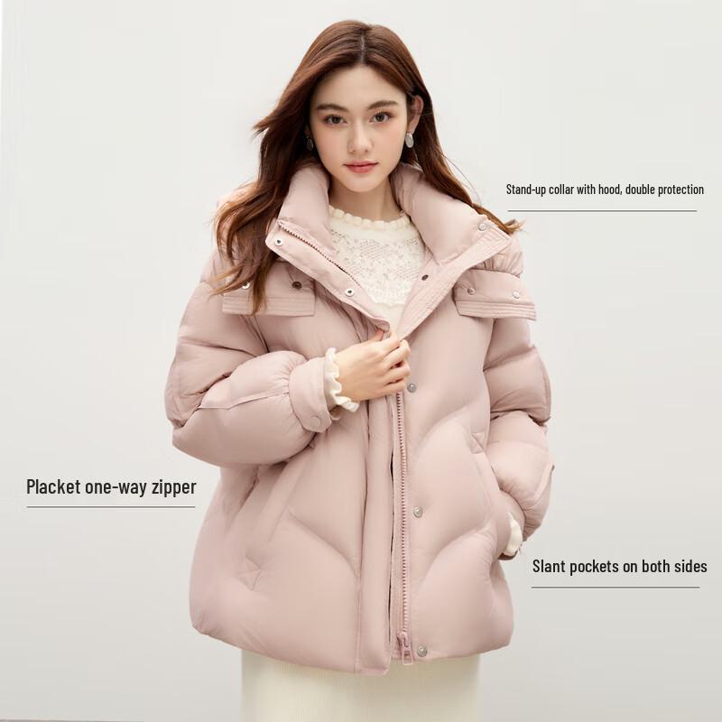 

Элегантный женский пуховик Qiushui Yiren с капюшоном XL