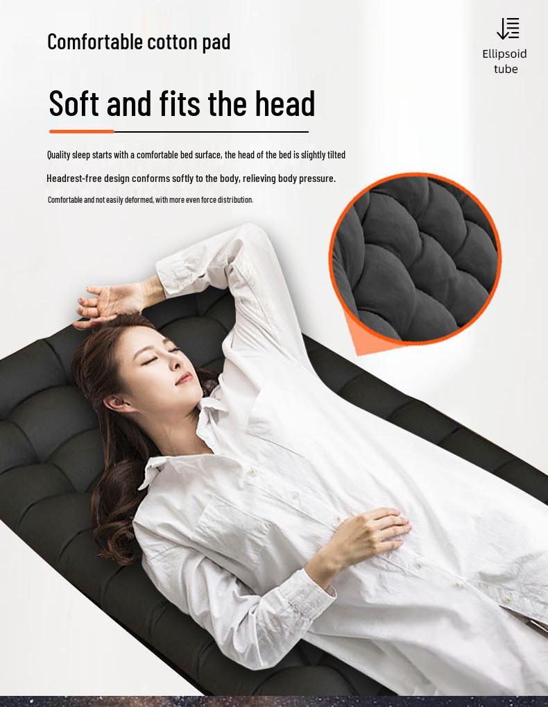 Portable Folding Single Bed for Office, Camping, or Outdoor Use